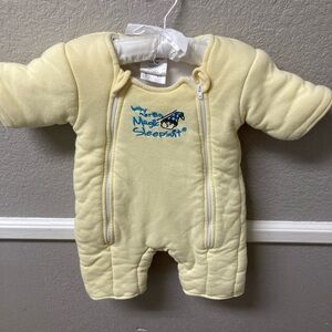 Yellow baby magic sleep suit